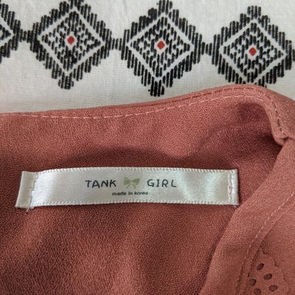 Tank Girl Rosy Pink popover blouse with ruffle detail - Picture 6 of 9